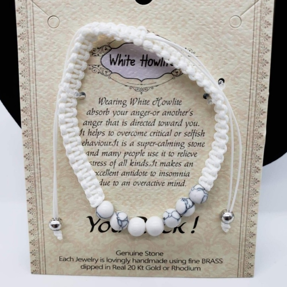 White Howlite Serenity Bracelet